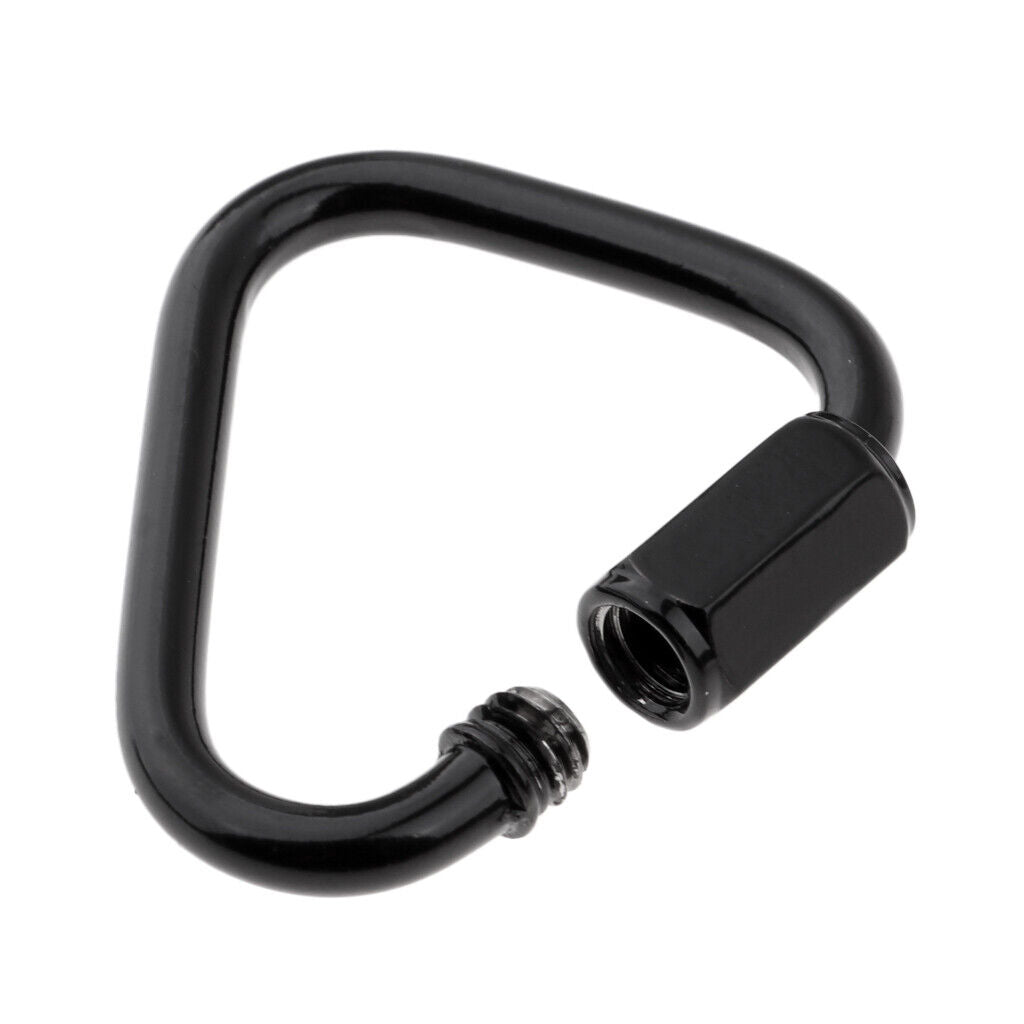 Triangle Stainless Steel Carabiner Outdoor Camping Keychain   4mm