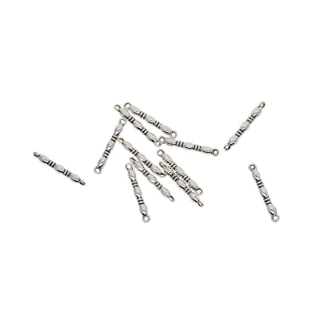 100pcs  Straight Bar Connectors Jewelry Findings Charms Accessories