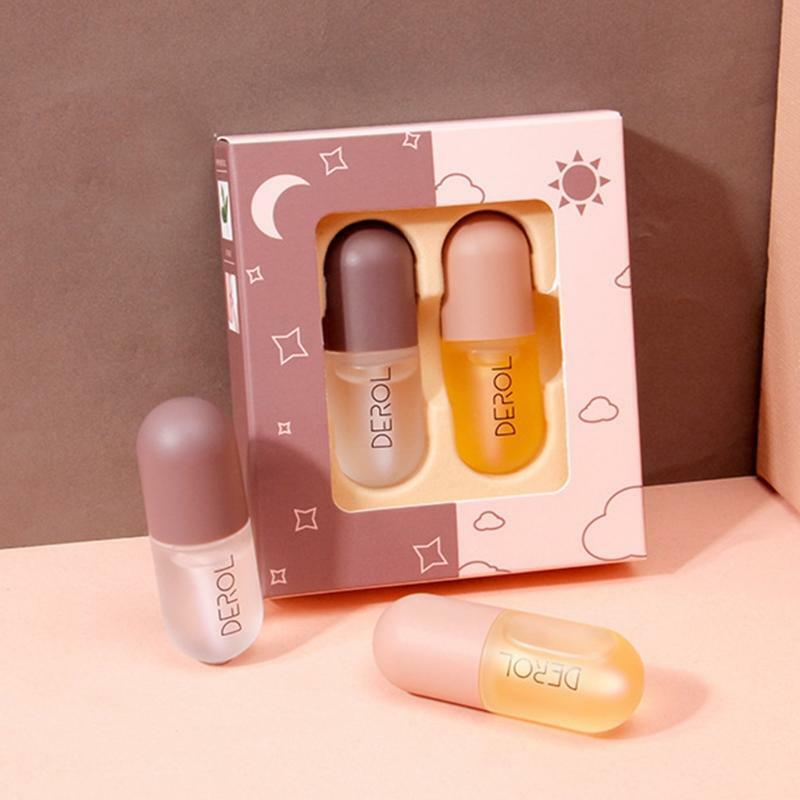 2pcs 5.5ml Moisturizing Lip Plumper Serum Natural Plant Extract Lips Enhancer