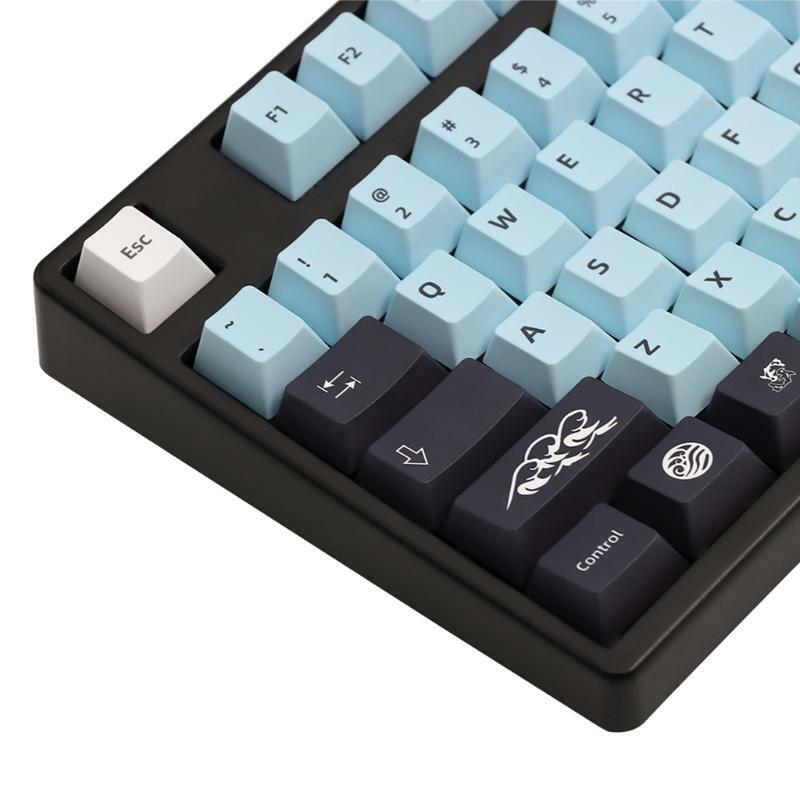 132 Keys PBT Dye Sublimation Keycaps for Mechanical Gaming Keyboard MX Switches