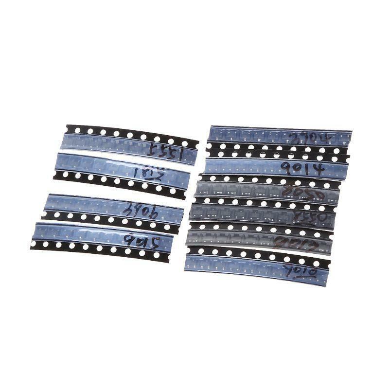 100pcs SOT-23 SMD Transistor Sample Kit Package 10 Kinds Triode