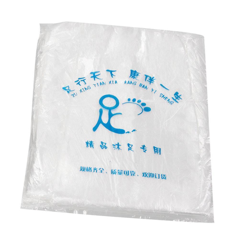 Set of 160 Disposable Plastic Foot Tub Liners Bath Basin Bags Foot Spa Feet