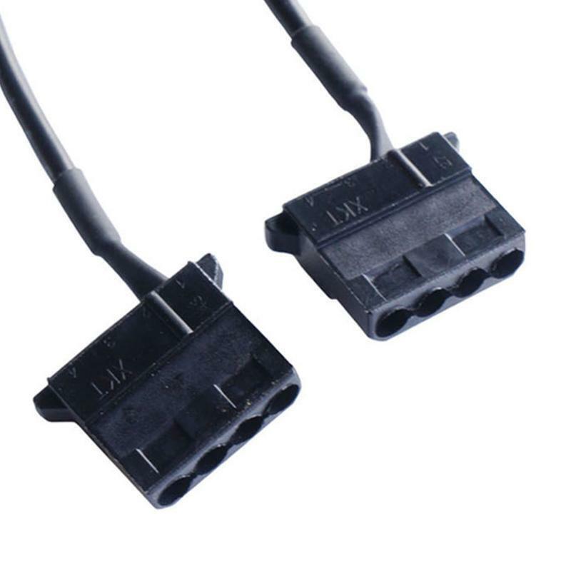 DC 5521 to Molex PWM CPU Case Fan Connector DC to Large 4Pin with ON/Off Toggle