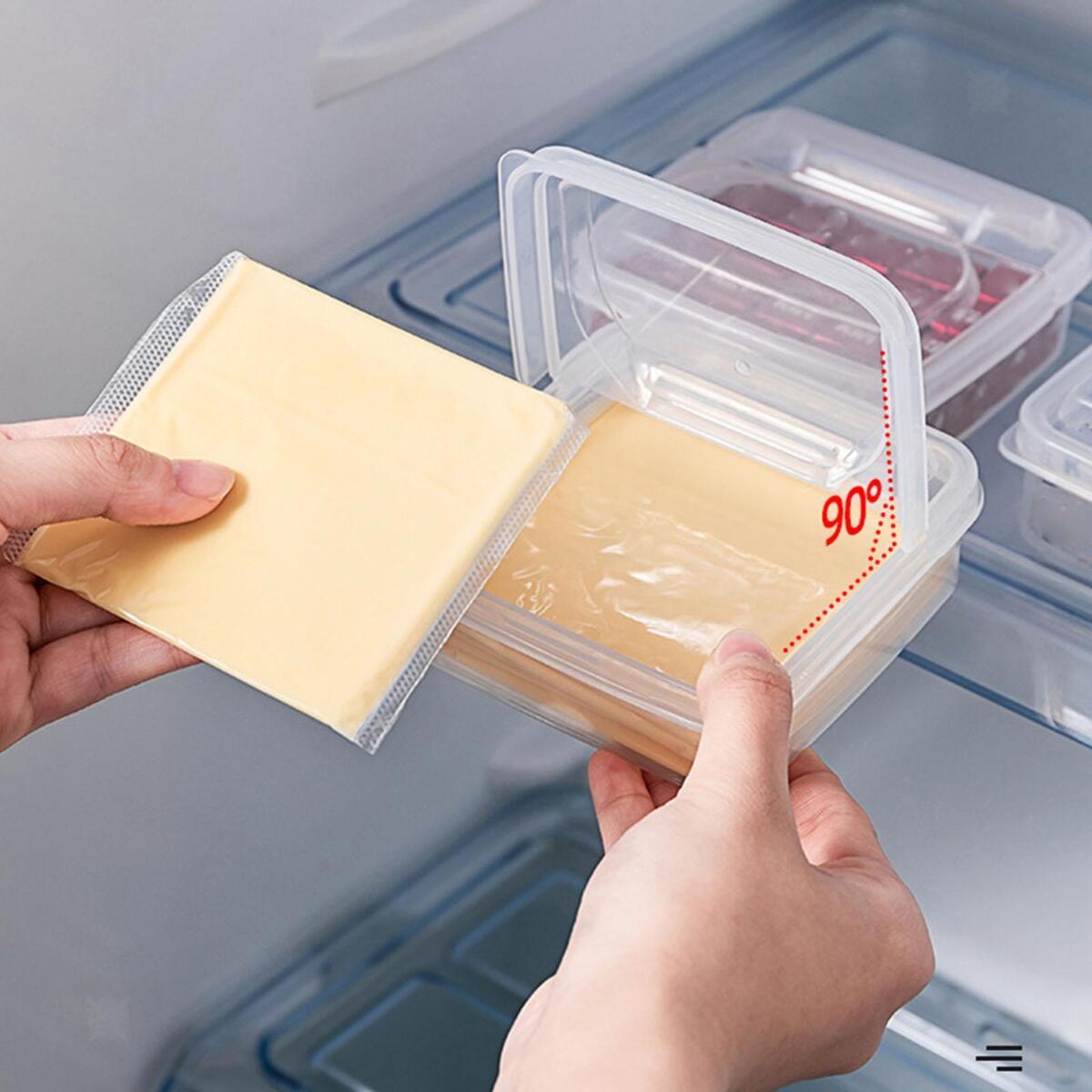 2Pcs Refrigerator Food Container Lunch Box Container Freezer Drawers Bins