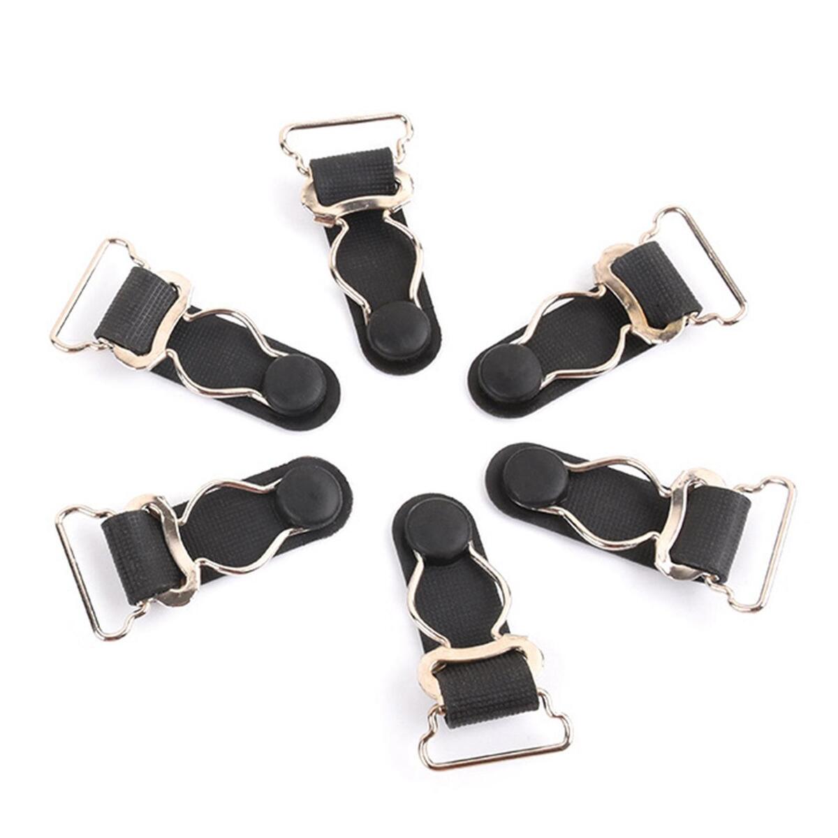 10Pcs Adjustable Garter Belt Fastener Clips Wear Resistant Corset Grips for