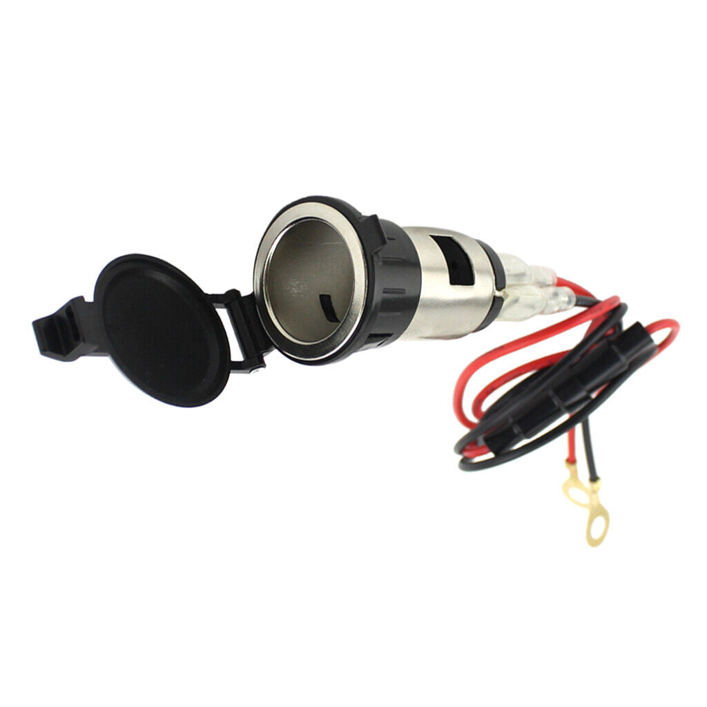 12V Waterproof  Motorcycle  Car Cigarette Lighter Socket Plug
