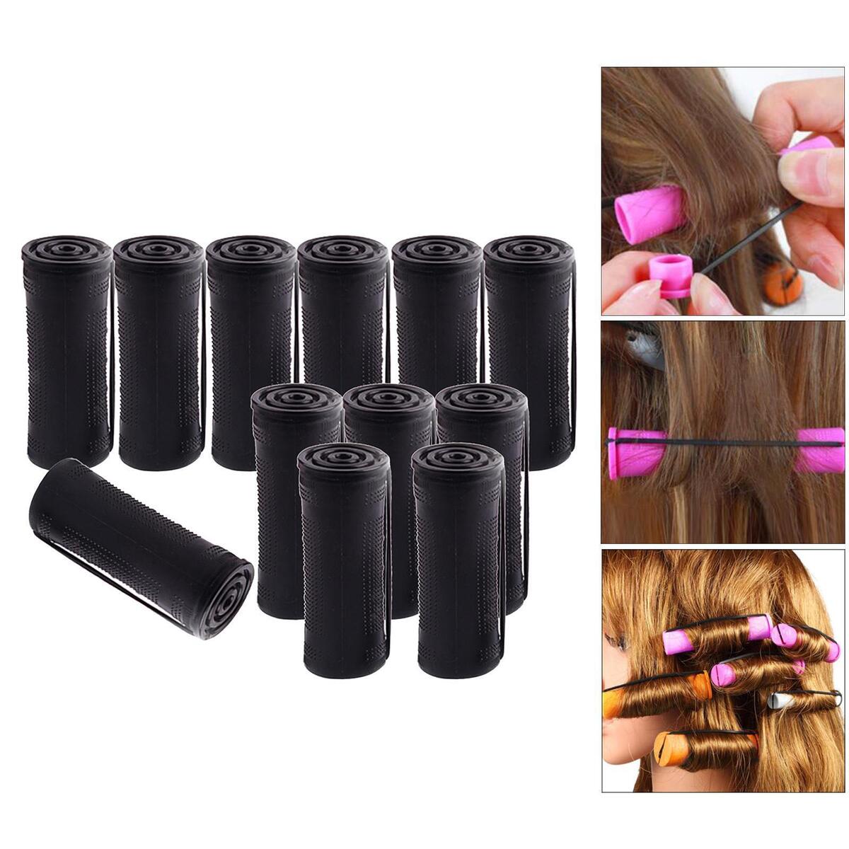 48Pcs Cold Wave Perm Rods Rollers Curling Hair Curly Wavy Rod Hair Styling