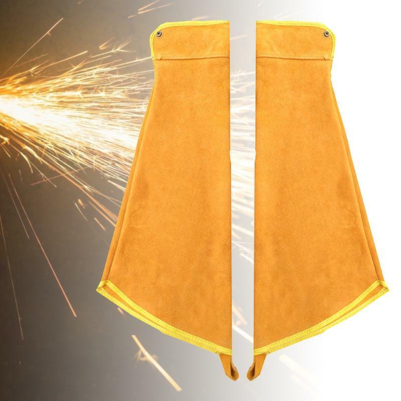 Welder Arm Protection Leather Sleeves for BBQ Grilling Woodworkers Workshop