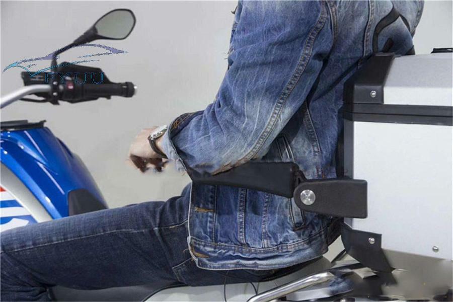 1Pair Motorcycle Rear Box Passenger Armrest For BMW R1200GS LC Adventure Black