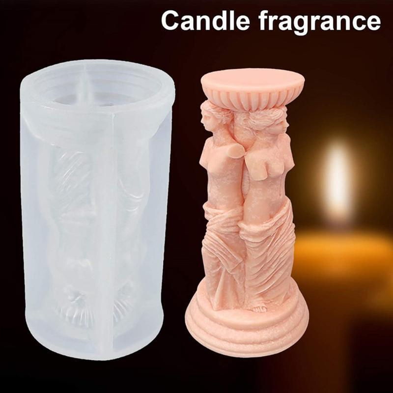 Roman Column Mold Diy Portrait Scented Candle Body Gypsum Mould