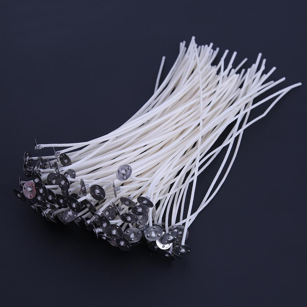 100pcs Candle Wicks Waxed Cotton DIY Making Candles Party Supplies(20cm)