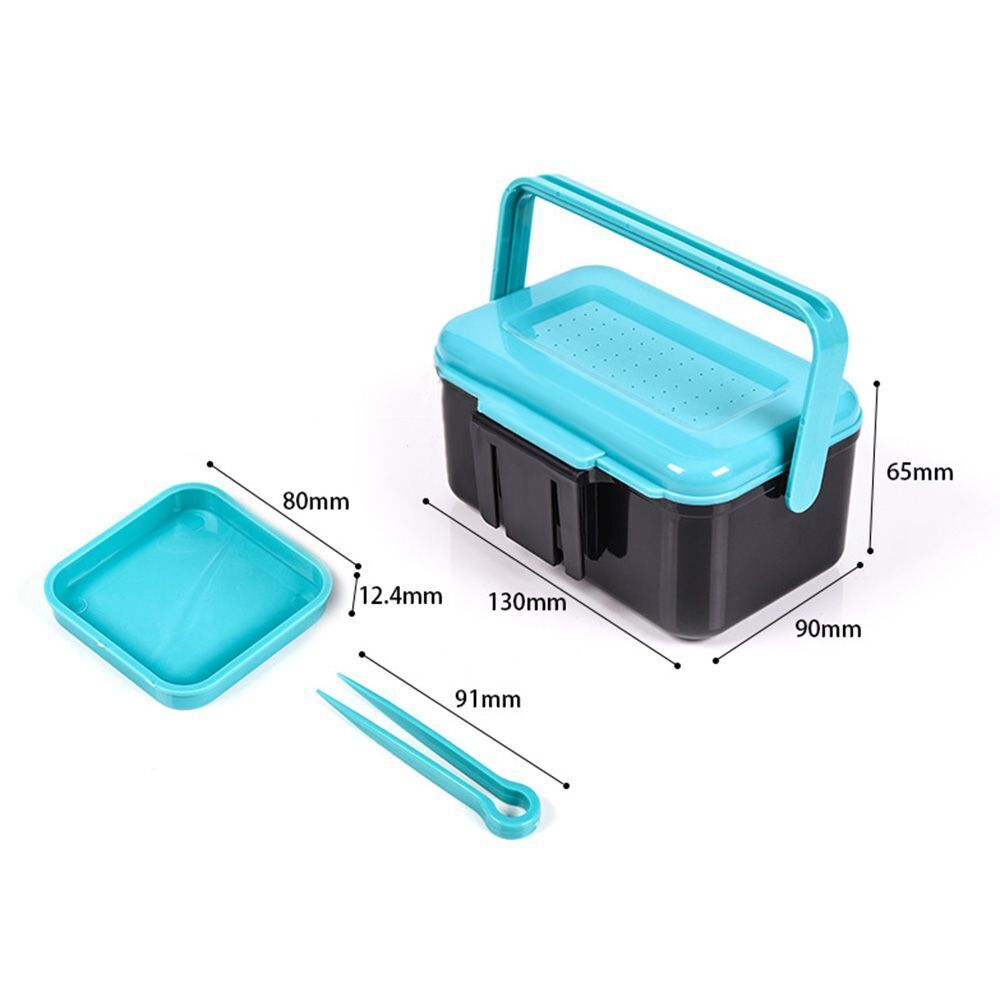 ABS Carp Fishing Tackle Fly Bass Earthworm Lure Red Worm Boxs Live Bait Box