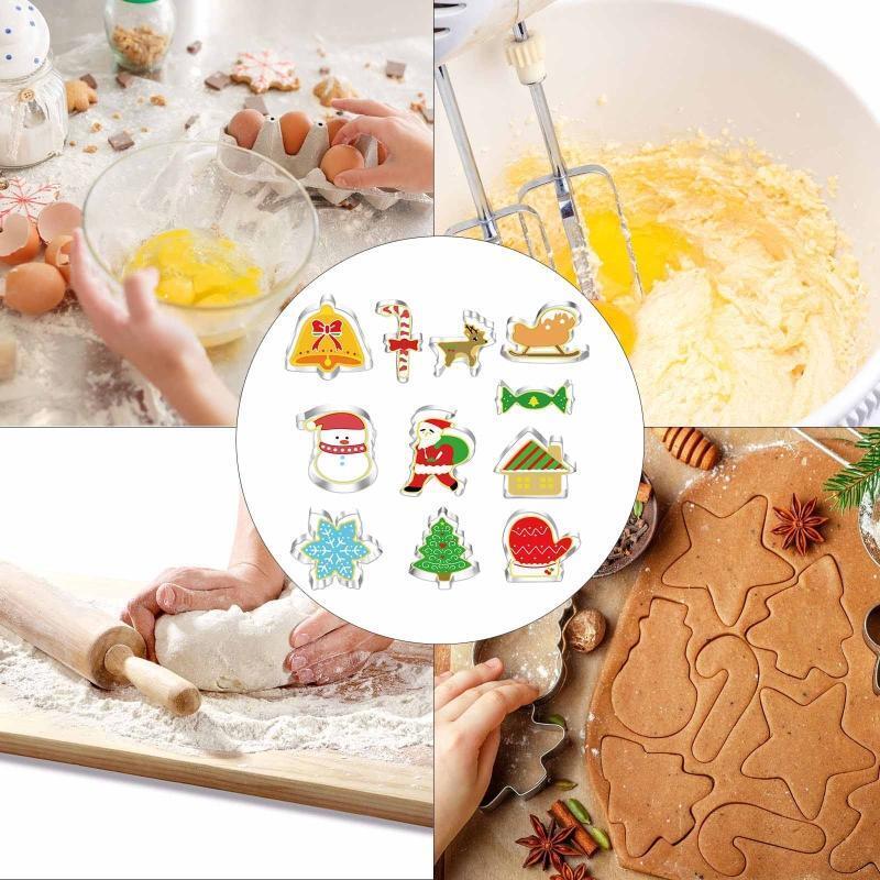 Stainless Steel Baking Tools 11pcs/Set Anti Corrosion Food Grade Cookie Cutters