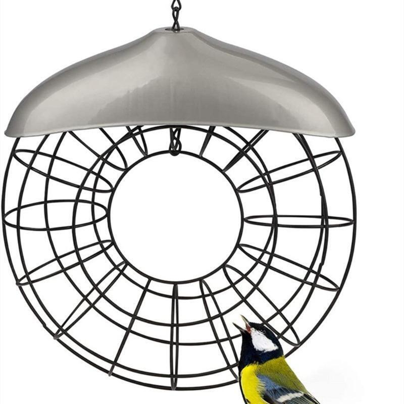 Metal Hanging Wild Birds Feeders for Outdoors Easy to Fill Birds Treat Box