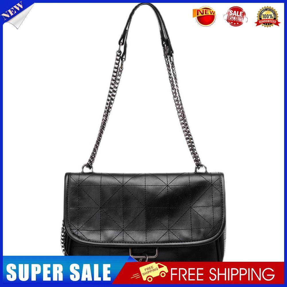 Rhombus Shoulder Messenger Bag Women Korean Fashion Leather Chain Handbag
