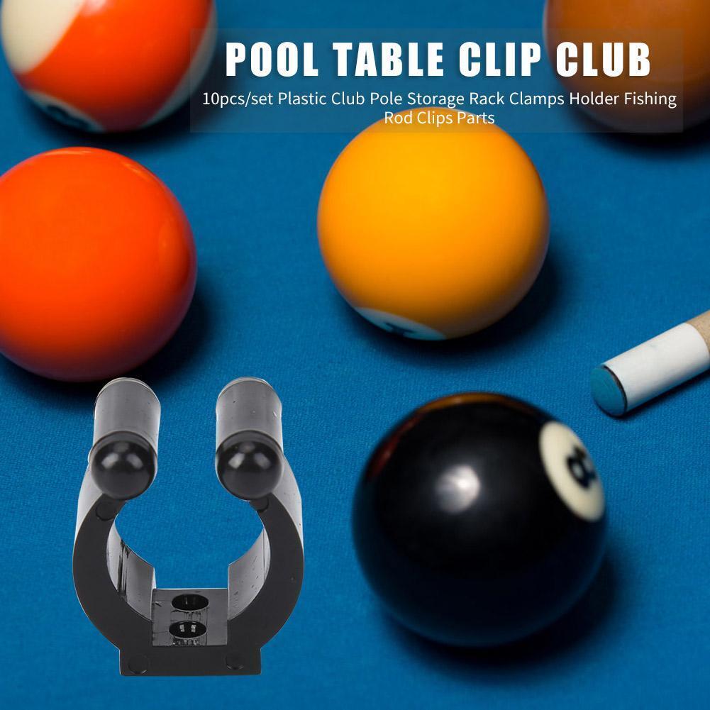 10pcs Fishing Rod Storage Clips Portable Club Pole Rack Clamps Holder (M)