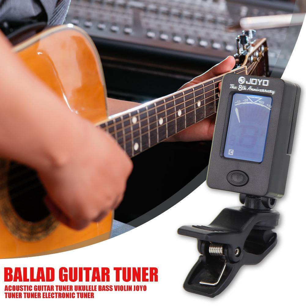 JOYO JT-01 Clip-on Guitar Tuner Violin Ukulele Chromatic Bass Accessories
