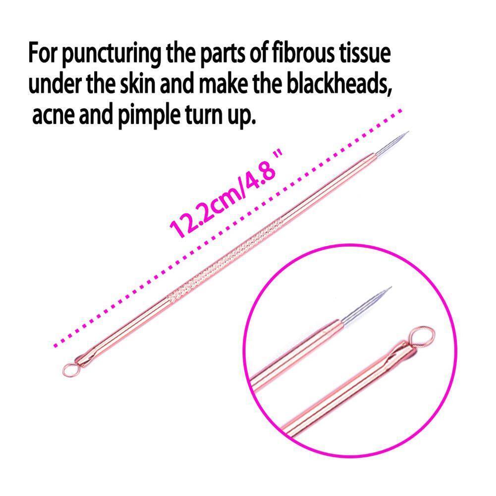 4pcs/set Pimple Blemish Comedone Acne Extractor Remover Needles Beauty Tool