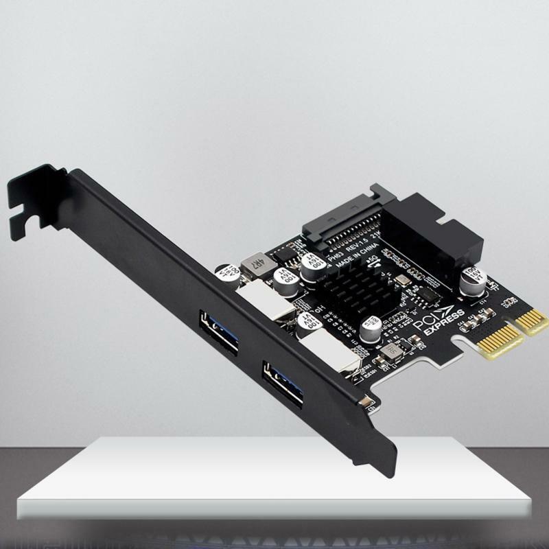 2 Port USB 3.0 PCI Express Riser Card PCI-E Expansion Adapter PCIE 1X USB3.0 HUB