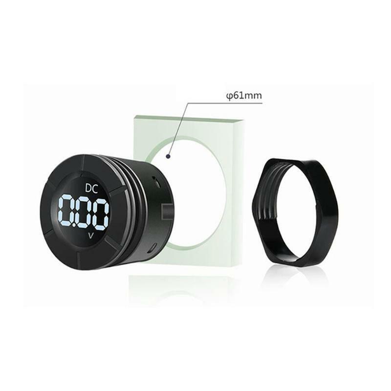 Car LCD Display Voltmeter Accuracy ±1% Digital Voltage Meter Gauge DC 0-300V