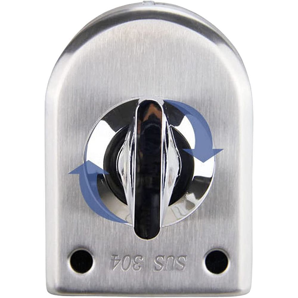 Keyless Home Security Single Bolt Knob Sliding Glass Door Lock Gate Floor Latch