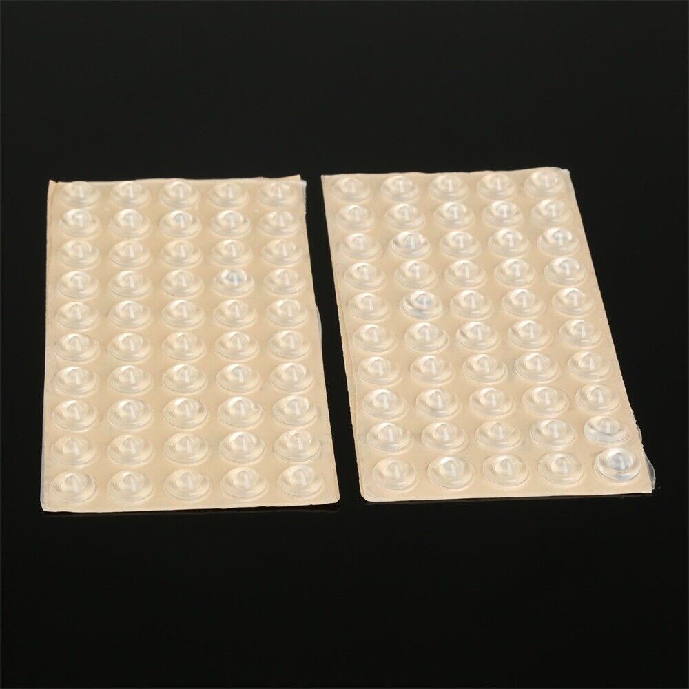 100Pcs Self-Adhesive Door Buffer Pads Protector Stick On Furniture Feet Bumper