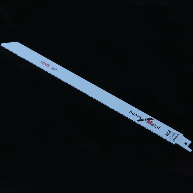 5 Pcs 305mm 12" BIM S1225VF Reciprocating Saw Blade For Cutting Metal And Wood