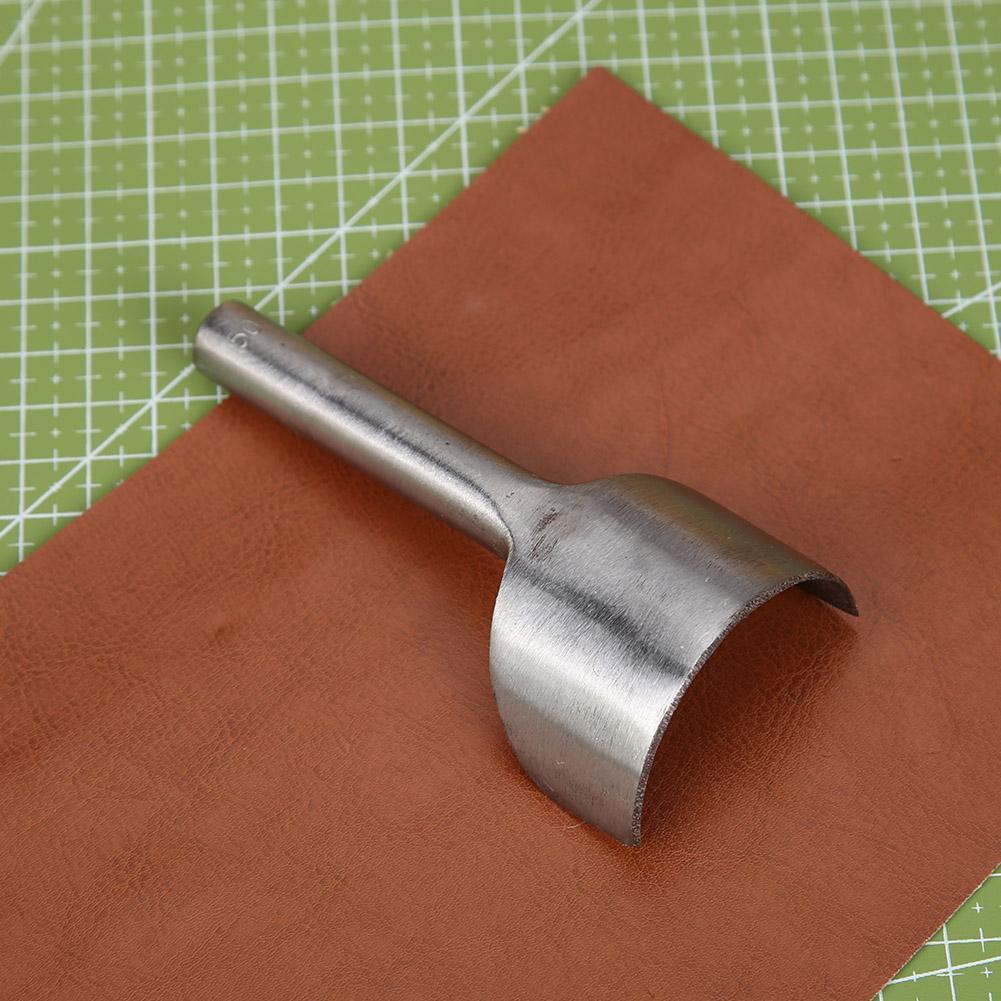 Leather Craft Half-Round Cutter Punch DIY Belt Wallet Trimming Tool(50mm)