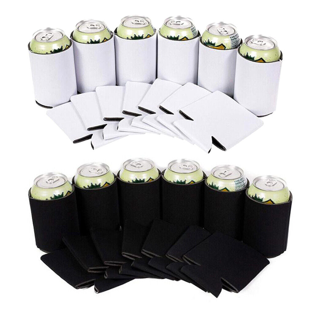 80Pcs 12 ounces Foldable Blank Can Beer Cooler Drink for Wedding