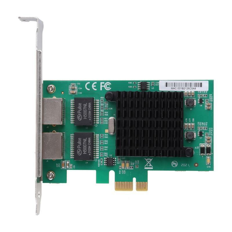 PCI-Express Dual Port 10/100/1000Mbps Gigabit Ethernet Card Server Adapter NIC