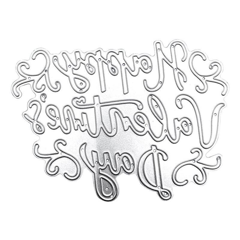 Happy Valentine's Day Metal Cutting Die Great Gifts for Kids Teens Boys Girls