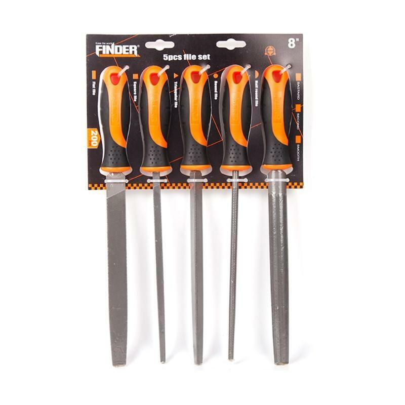 Workshop File Set Steel Rasp File Flat Triangle Round Square Half-Round 5 Pcs