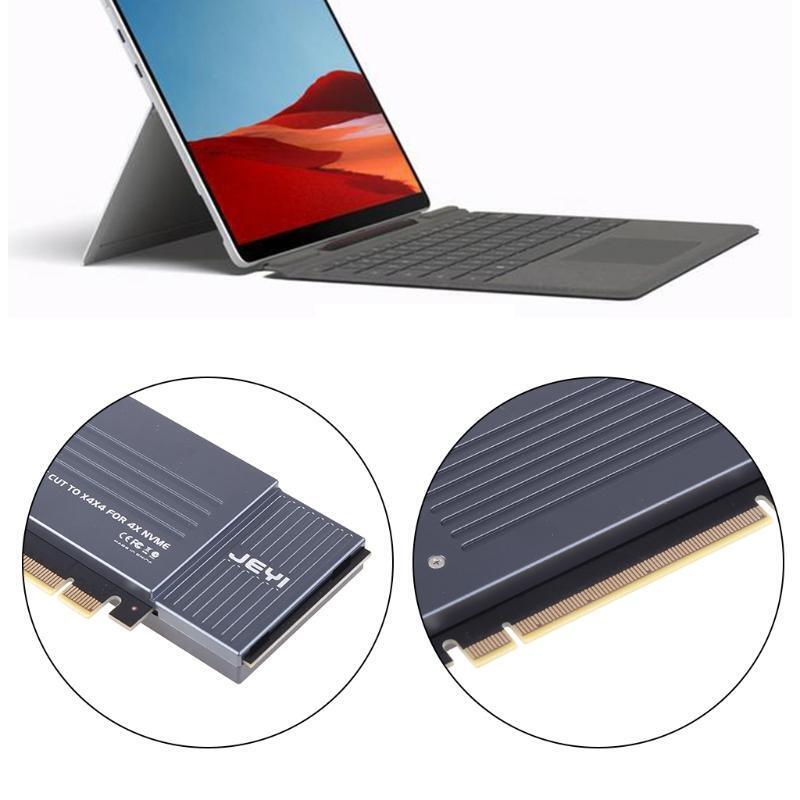 M.2 X16 to 4X PCIE 3.0 GEN3 Expansion Card Support NVMe M.2 m Key 2280 to 32Gbps