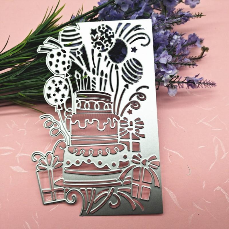 Cake Cards Metal Cutting Dies Stencil Scrapbooking DIY Album Stamp Paper Card