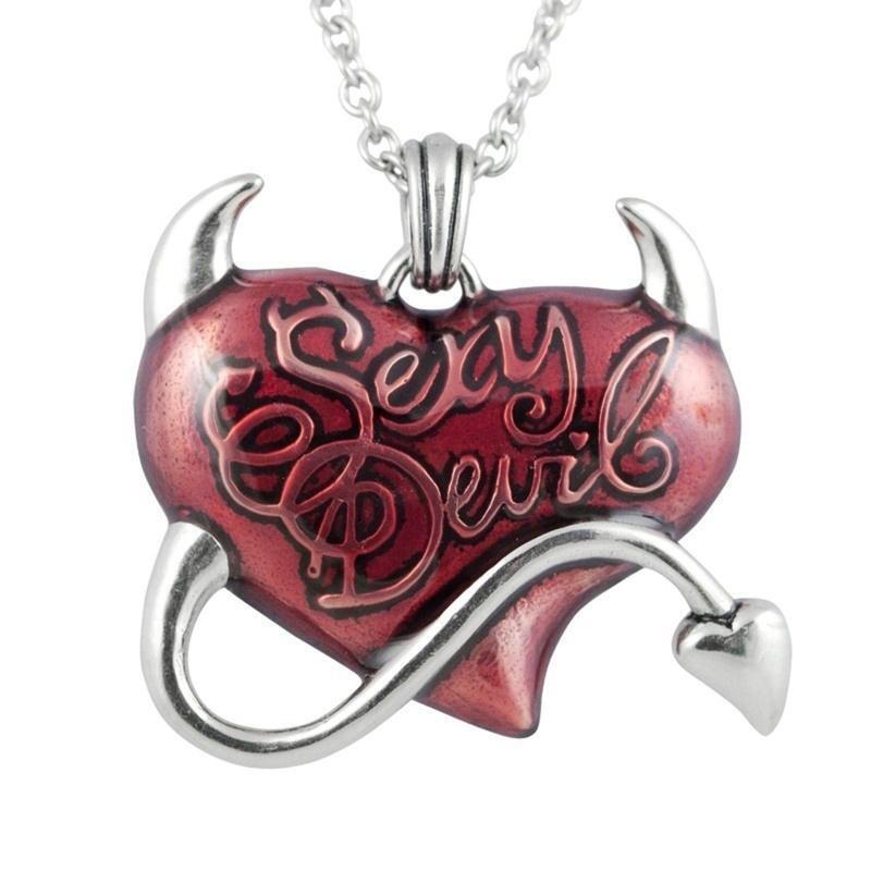 Gothic Pendant Heart Shaped Charm Pendants Christmas Valentine DIY Gifts