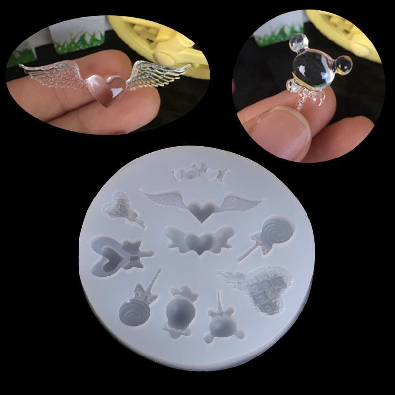 Silicone Lollipop Molds Chocolate Hard Candy Lollypop Sucker Mold Set DIY Crafts