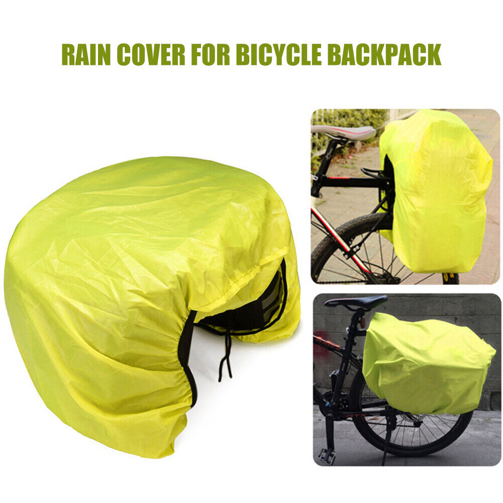Bicycle Pannier Bag Rain Cover MTB Bike Tail Rear Rack Pouch Cover (Yellow)
