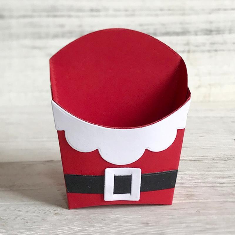 Christmas Popcorn Box Metal Cutting Dies Stencil DIY Scrapbooking Album Paper