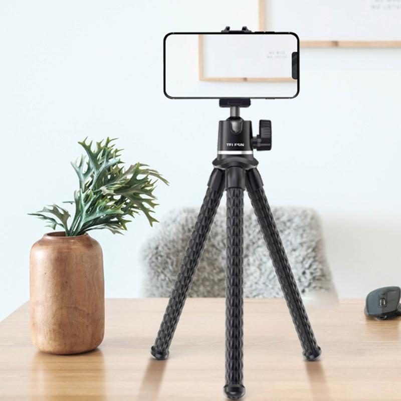 Flexible Phone Tripod for Smartphone DSLR Action Cameras 360° Rotation Ball Head