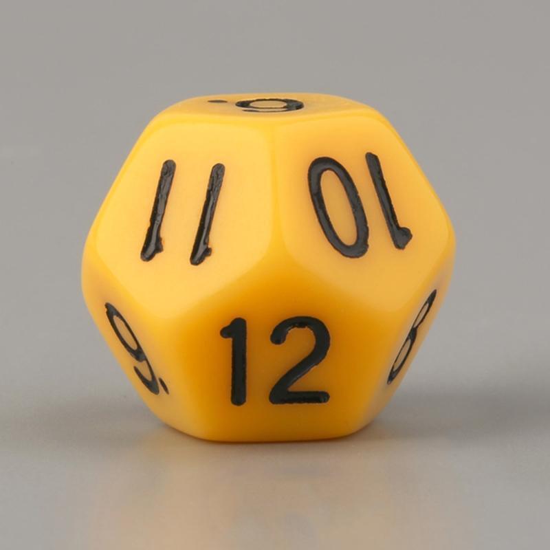 10x D12 Colors Sculpture Polyhedral Dices for Club Party Family Board Game Props