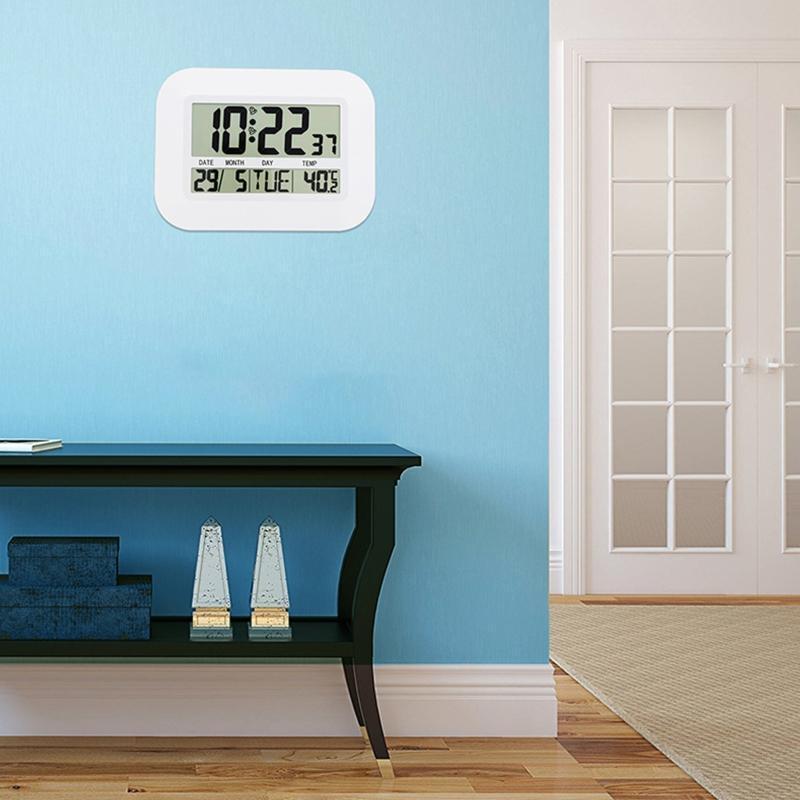 Home Electronic Perpetual Calendar Alarm Clock Temperature Large Screen Digital