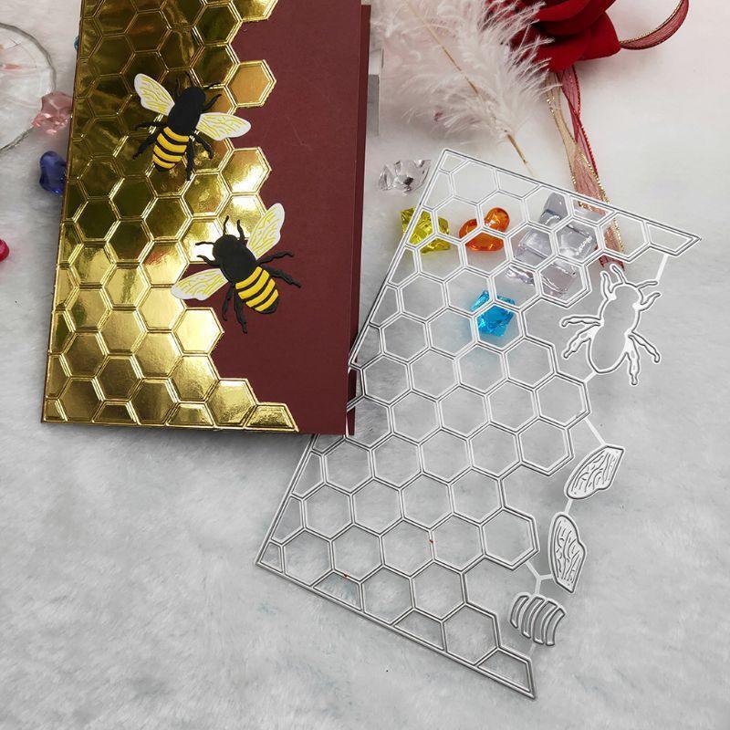 Honeybee Hive Metal Cutting Dies Stencil DIY Scrapbooking Album Stamp Card