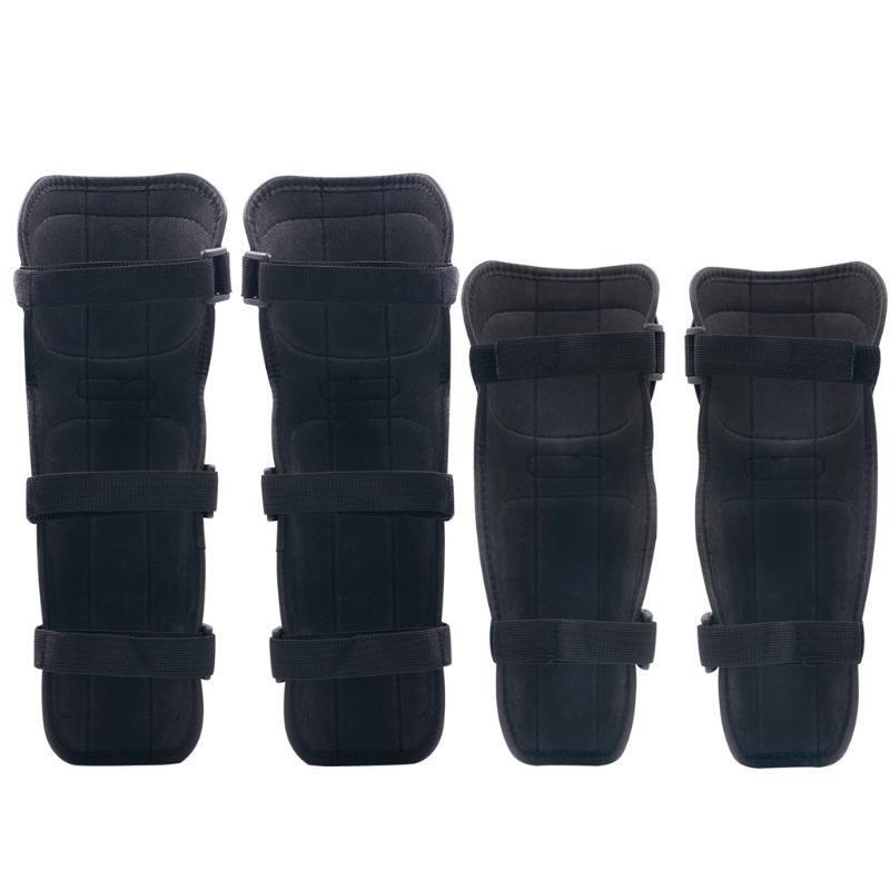 4PCS Motorcycle Knee Pads Elbow Leggings Motocross Cycling Night Reflective Safe
