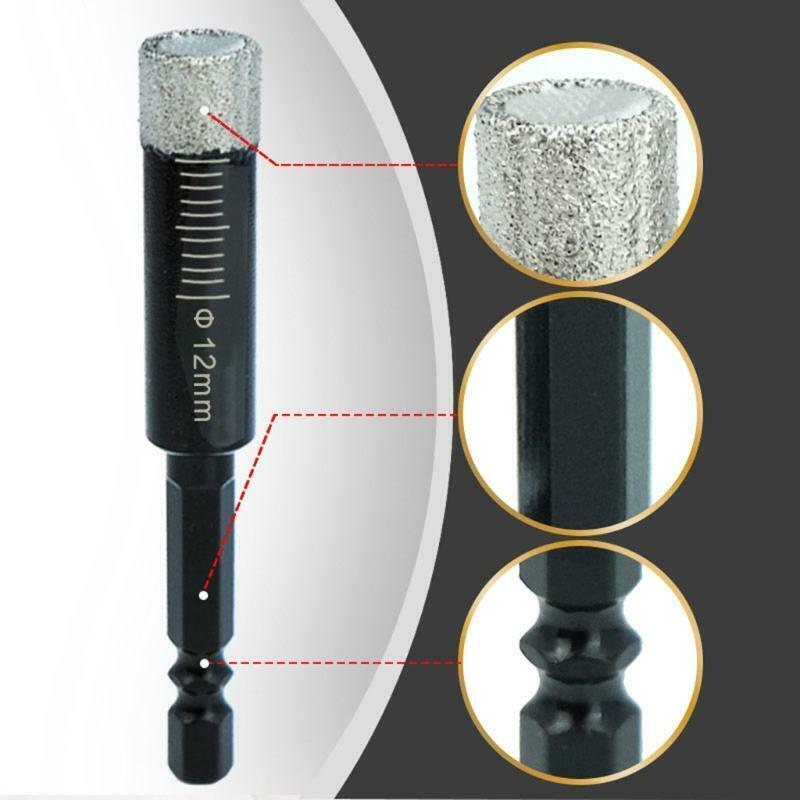 Dry Diamond Drill Bits 4Pcs Dry Diamond Drill Bits for Granite Marble Ceramic