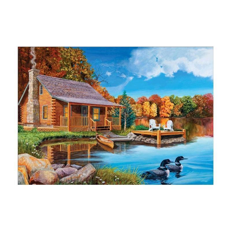 House 5D Full Diamond Embroidery Painting DIY Painting Cross Stitch Home Decor