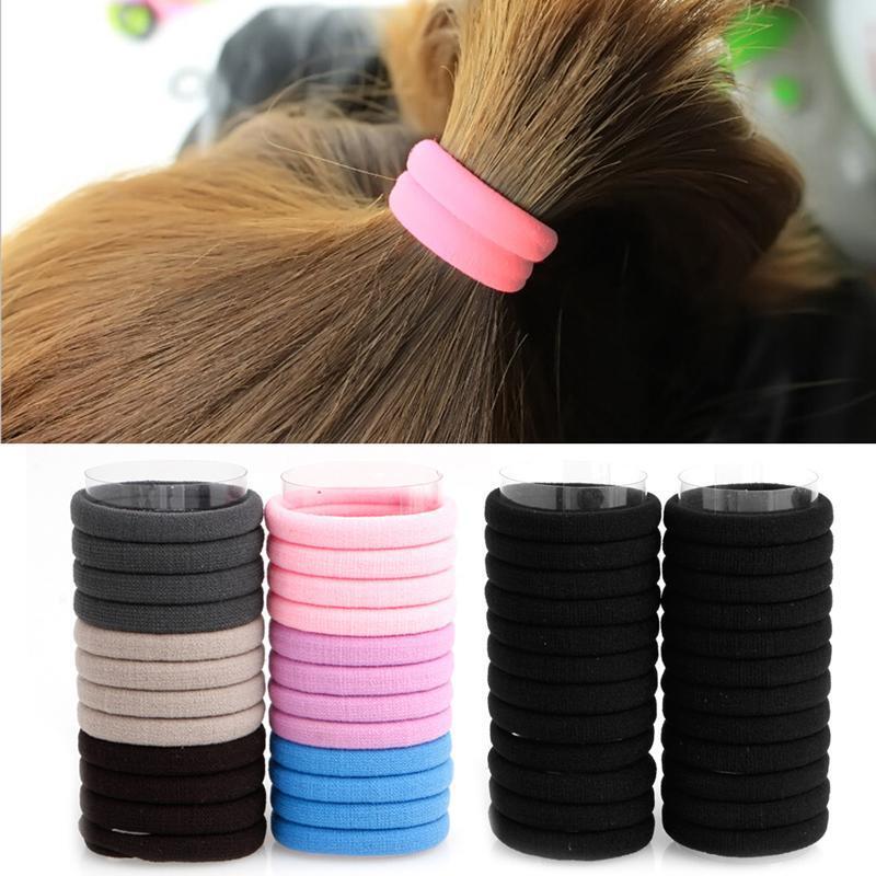 24Pcs Fashion Girls Women Hair Band Ties Elastic Rope Ring Hairband Ponytail New