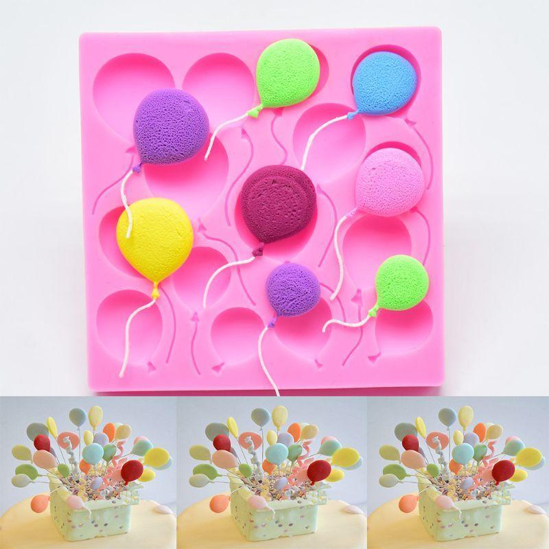 3Pack Hot Air Balloon Fondant Molds Silicone for Wedding Baby Shower Cake Decor