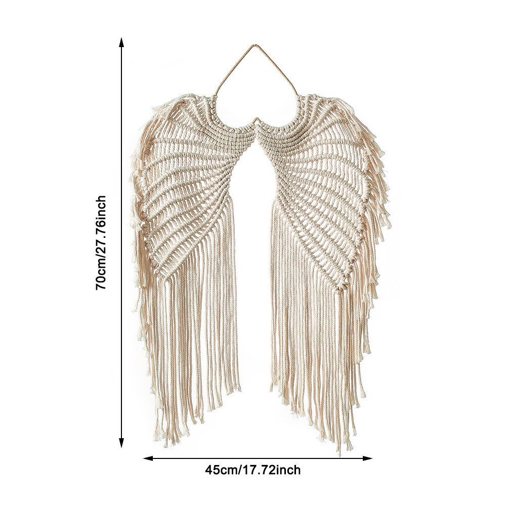 Boho Living Room Angel Wings Tapestry Hand-woven Tapestry Wall Art Wall Hanging