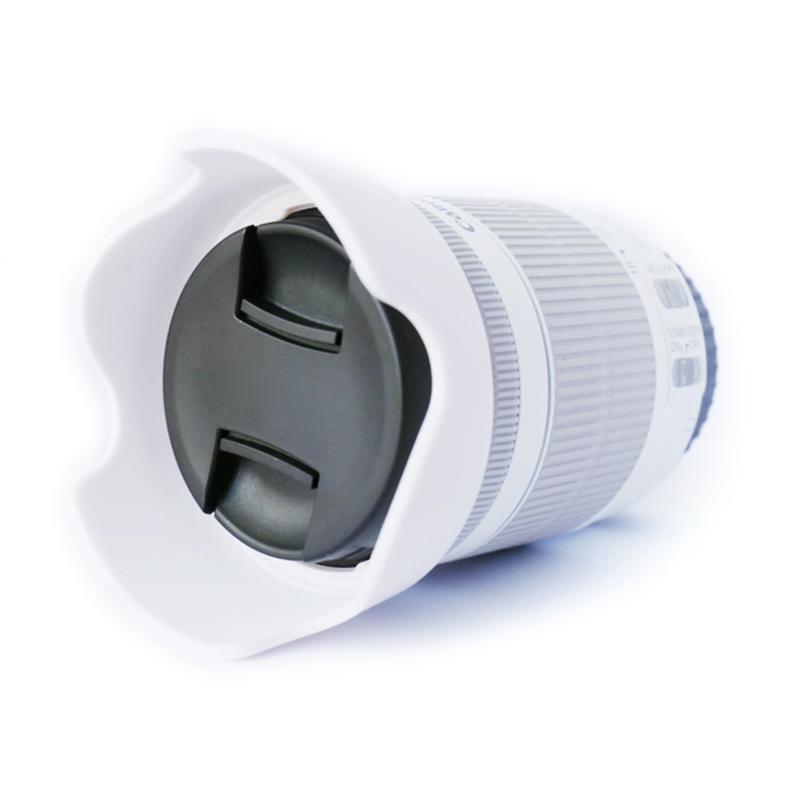 EW-63C for EF-S 18-55mm f/3.5-5.6 IS STM Camera Lens Hood Protection Bayonet