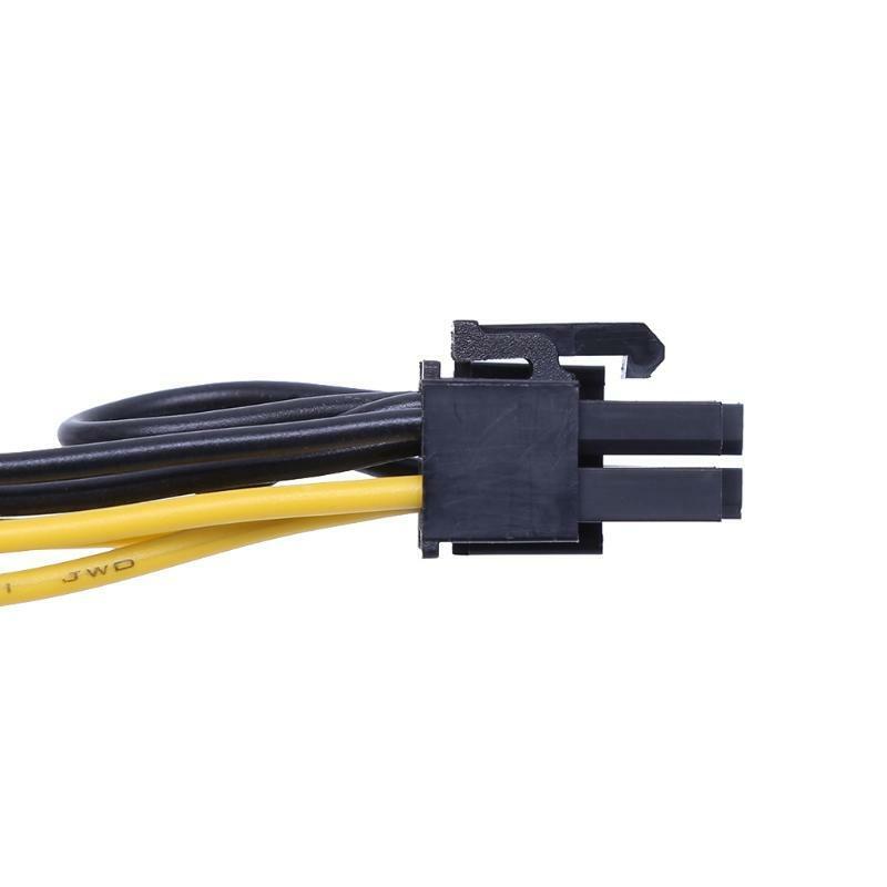 PCI-E 6-Pin Female To Dual 8-Pin (6+2 Pin) Male Video Card Power Adapter Cable